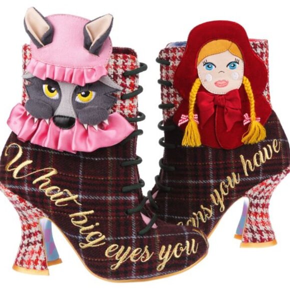 Irregular Choice Little Red Riding Hood Boots - 38 BNIB - Picture 1 of 5